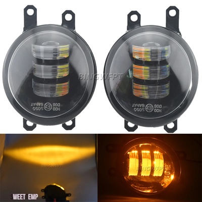 互換品 トヨタ ダブル LED フォグランプランプ DRL 12V H11  ランドクルーザープラド J150 2009 2010 2011 2012 2013 2014 2015 2016 2017_2