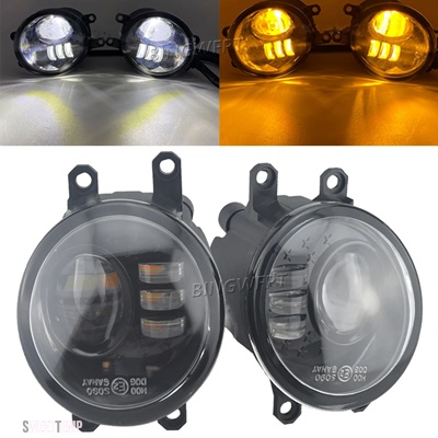 互換品 トヨタ ダブル LED フォグランプランプ DRL 12V H11  ランドクルーザープラド J150 2009 2010 2011 2012 2013 2014 2015 2016 2017_4