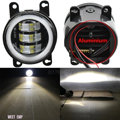 互換品 日産 アルマダ WA60 フェイスリフト 2008-15 LED フォグライトアセンブリ フロントバンパーフォグランプデイランニングフォグランプ 12V フォグラ_5