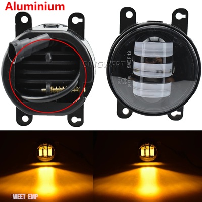 互換品 日産 アルマダ WA60 フェイスリフト 2008-15 LED フォグライトアセンブリ フロントバンパーフォグランプデイランニングフォグランプ 12V フォグラ_4