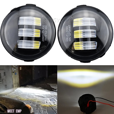 互換品 日産 2個 フォグライトアセンブリ ムラーノ Z51 2007 - 2014 車 LED フォグランプ DRL フォグデイランニングフォグランプ 12V H11 フォグランプ_1