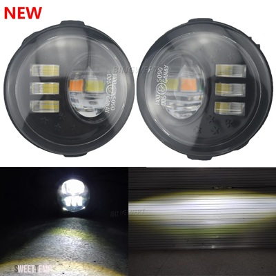 互換品 日産 2個 フォグライトアセンブリ ムラーノ Z51 2007 - 2014 車 LED フォグランプ DRL フォグデイランニングフォグランプ 12V H11 フォグランプ_2