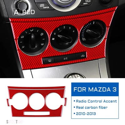 ブランド登録なし - 取り替えっこ品 アクセサリーラジオコントロールステッカーインテリアトリムステッカーカーアクセサリー マツダ 2010 2011 2012 2013 即物的炭素3