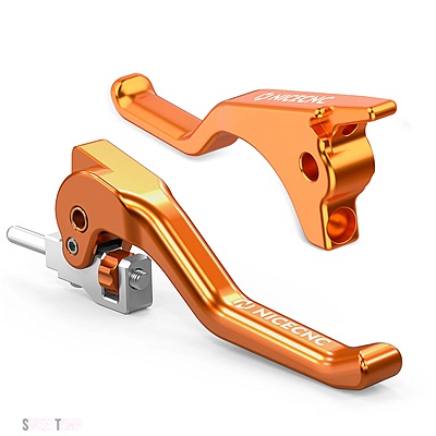 互換品 KTM EXC 300 2014-2024 EXC-F SX SXF XC XCF XCW 125 500 バイク ショート ブレーキ クラッチ レバー_8