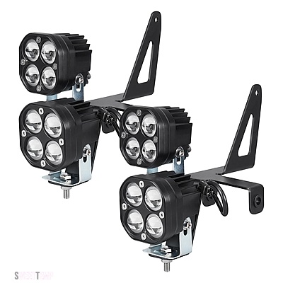 互換品 ヤマハ ラプター 700 700R 700RSE 2013-2023 4 個 3030 LED チップフロントワークライト ATV 超高輝度ビームライト #1PE-F1514-01-00