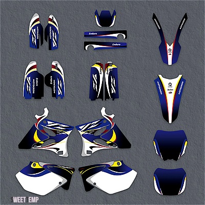 互換品 ヤマハ 2002-2014 YZ125 YZ250 YZ 125 YZ 250 バイクフェアリンググラフィック背景デカールステッカーカスタム 2013 2012