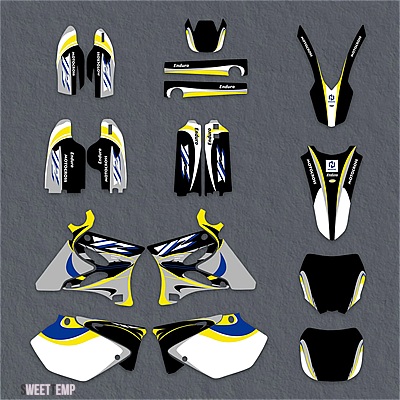 互換品 ヤマハ 2002-2014 YZ125 YZ250 YZ 125 YZ 250 バイクフェアリンググラフィック背景デカールステッカーカスタム 2013 2012