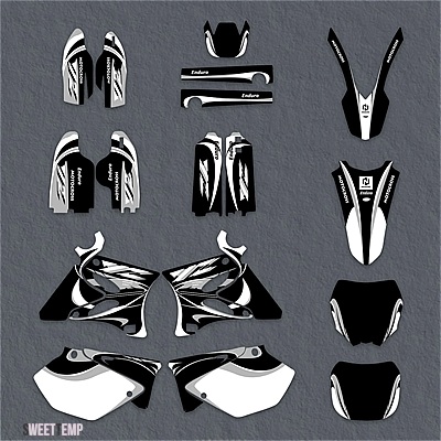 互換品 ヤマハ 2002-2014 YZ125 YZ250 YZ 125 YZ 250 バイクフェアリンググラフィック背景デカールステッカーカスタム 2013 2012