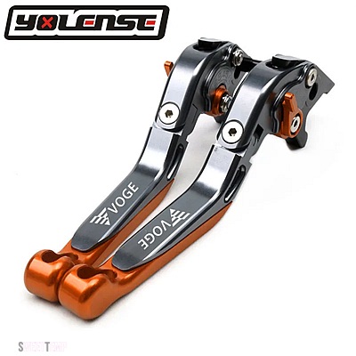互換品 VOGE バイクアクセサリー 折りたたみ延長可能ブレーキクラッチレバー LONCIN 500R 300R 300RR 300AC ABS バージョンご注意くだい_3