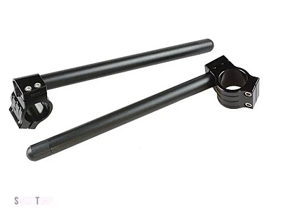 互換品 パーツそ他 汎用バイクハンドルバーレーシング CNC 31 32 33 35 36 37 39 41 45 48 51 MMクリップオンフォークハンドルバーカフェレーサー_1