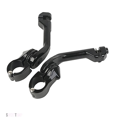 互換品 ハーレー バイク 1.25 インチ フットレスト フットペグ ロングアングルマウント ツーリング