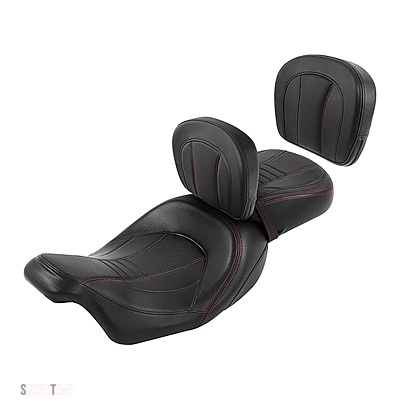 互換品 ハーレー バイク 運転席 助手席 バックレストパッド ツーリング エレクトラ グライド ロード グライド 2009-2024