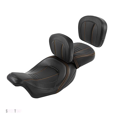 互換品 ハーレー バイク 運転席 助手席 バックレストパッド ツーリング エレクトラ グライド ロード グライド 2009-2024
