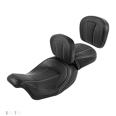 互換品 ハーレー バイク 運転席 助手席 バックレストパッド ツーリング エレクトラ グライド ロード グライド 2009-2024