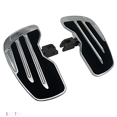 互換品 ハーレー ドライバーフットボード ライダーフットペグ フットレスト ソフテイル スリムローボブファットボーイ ブレイクアウトデラックス FLDE F