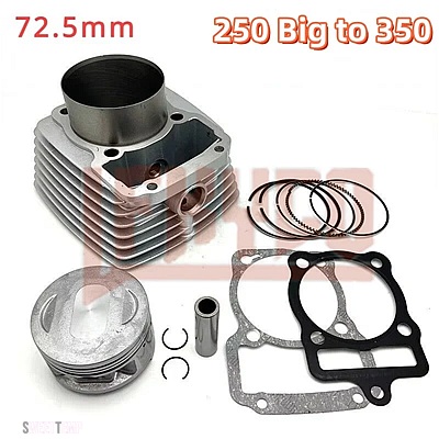 互換品 パーツそ他 バイク 72.5 MMモトエンジンシリンダー 350CC ピストンガスケットキットセットモーター CG250 CG 250 CG350 モトブロック ATV 機器部