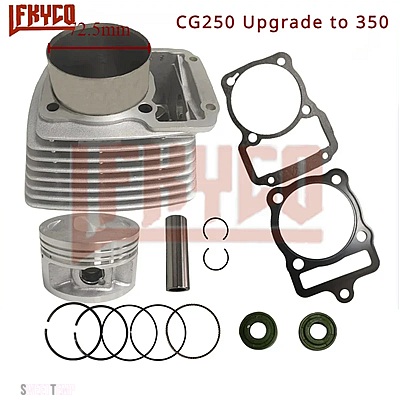 互換品 ホンダ バイクアクセサリー 72.5MM エンジン部品 シリンダーピストンキット 350CC モーター CG250 CG350 アップグレード モトブロック機器