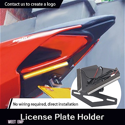 互換品 ドゥカティ 899 959 1199 1299 パニガーレ バイク 統合ライセンスプレート LED ライト ウインカー ライト