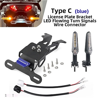 互換品 ヤマハ 2021-2024 TRACER 9 /GT TRACER9 テールタイディライセンスプレートブラケット 9/GT 9GT LED 統合テールライトウィンカーライト