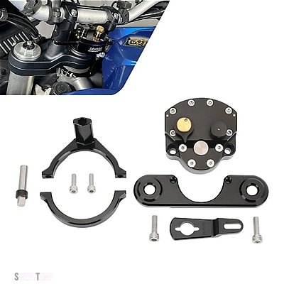 互換品 アプリリア TUAREG 660 ステアリング ダンパー スタビライザー TUAREG660 2021 2022-2024 ラジアル ダンピング コントロール ブラケットサポート_2