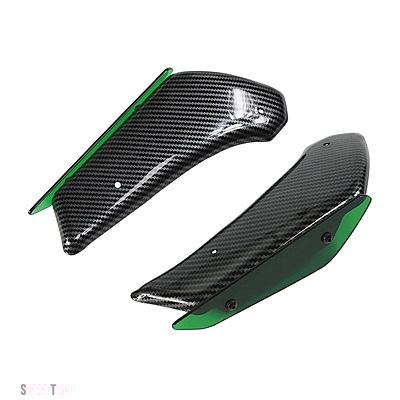 互換品 スズキ GSX-R1000 GSXR1000 L7 2017-2019-22 バイク フェアリングパーツ エアロダイナミミック ウィング キット 固定ウィングレット フェアリン_12