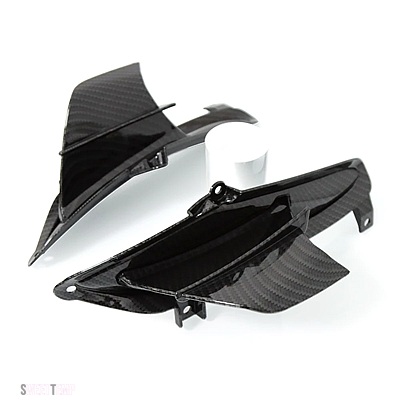 互換品 ホンダ バイク フロントライト カウル サイドウイングレット ダイナミックウイングフィンスポイラートリム 固定翼カーボン CBR650R 2019-2023 20