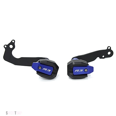 互換品 ヤマハ バイク落下 フレーム スライダー フェアリングガード クラッシュ パッド プロテクター YZFR3 YZF-R3 YZF R3 2019-22
