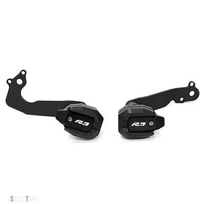 互換品 ヤマハ バイク落下 フレーム スライダー フェアリングガード クラッシュ パッド プロテクター YZFR3 YZF-R3 YZF R3 2019-22