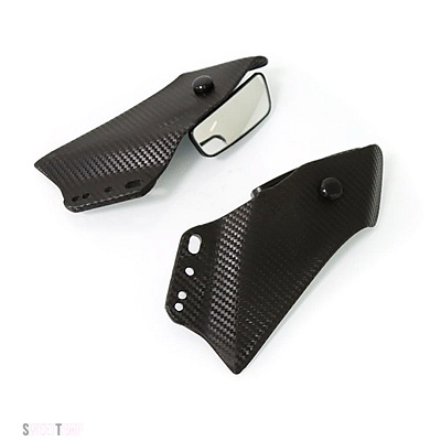 互換品 ZF R1 2000-2020 汎用バイクサイドウイングフェアリングスポイラーフランクスポイラーフェアリング ヤマハ ミラー付き | ブランド登録なし | 01