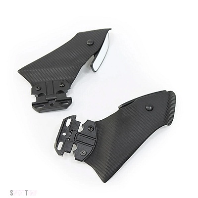 互換品 ZF R1 2000-2020 汎用バイクサイドウイングフェアリングスポイラーフランクスポイラーフェアリング ヤマハ ミラー付き | ブランド登録なし | 03