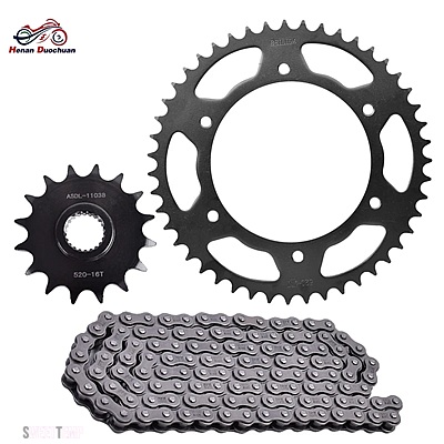 互換品 BMW 520 16T 47T バイクフロントリアスプロケットチェーン F650 94-00 F650GS 99-07 2011-15 F650GS FUNDURO ST STRADA DAKER SERTAO_1