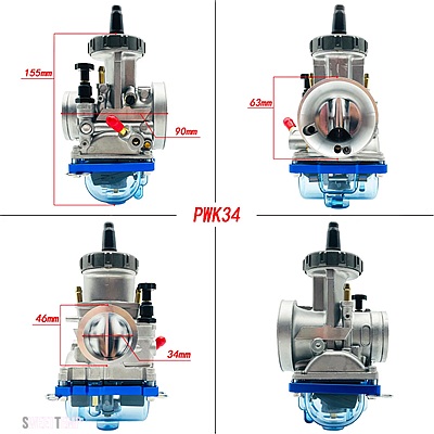 互換品 パーツそ他 汎用キャブレター KEIHIN コンペティション CNC PWK33 34 35 36 38 40 42 MM 2T 4T ストロークキャブレター 34 MM EXC12 LT 米国 199_3