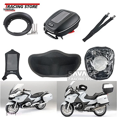 互換品 BMW R900 R1200 RT バイク燃料ガスタンクバッグ R900RT R1200RT タンクロックリングフィッティング防水多機能バッグアダプター