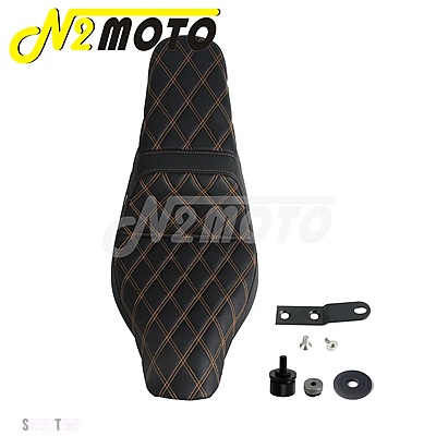 互換品 ハーレー シート5%ソフト硬 運転席/助手席 2-UP クッションジェルパッド ソフテイル スポーツグライド ローライダー 18-24