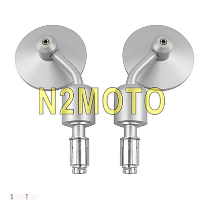 互換品 ホンダ ブラックバイク 7/8 インチ 22 MMハンドルバーエンドリアビューミラーヤマハ カフェレーサーチョッパー 1 インチハンドルバーサイドエン_2