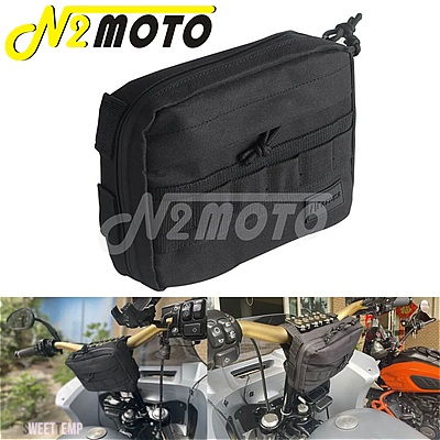 互換品 ハーレー バイクハンドルバーバッグ シシーバーバッグ ソフテイル ローライダーS ストリートボブ クラブスタイル Tバーツールバッグ_5