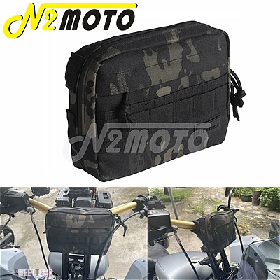 互換品 ハーレー バイクハンドルバーバッグ シシーバーバッグ ソフテイル ローライダーS ストリートボブ クラブスタイル Tバーツールバッグ_4