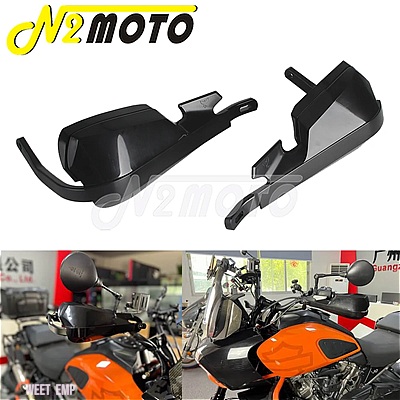 互換品 ハーレー アルミハンドガード ウインドディフレクター ワイドスクリーン バイクハンドガード 取り付けキット付き パンアメリカ 1250