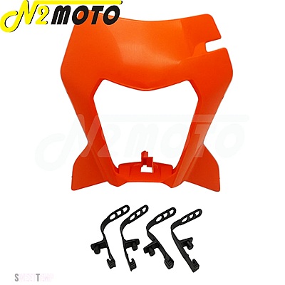 互換品 KTM LED 125 150 500 SX XC SX-F XC-W EXC 530 ヘッドライト ヘッドランプ マスク カバー モトクロス エンデューロ 間_10