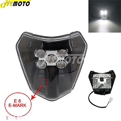 互換品 KTM LED 125 150 500 SX XC SX-F XC-W EXC 530 ヘッドライト ヘッドランプ マスク カバー モトクロス エンデューロ 間_3