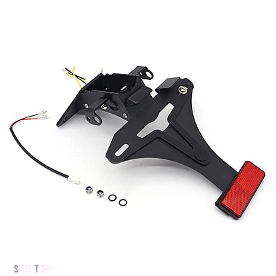 互換品 アプリリア RS457 RS 457 2024 ライセンスプレートライトブラケットバイクアクセサリーショートリアテールライセンスプレート