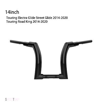 互換品 XL FLHT FLH クランプZ ツーリング ハーレー バイク 12インチ 14インチ 16インチ ハンドルバー 1.25インチ ドラッグハンドルバー_9