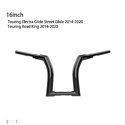 互換品 XL FLHT FLH クランプZ ツーリング ハーレー バイク 12インチ 14インチ 16インチ ハンドルバー 1.25インチ ドラッグハンドルバー_10