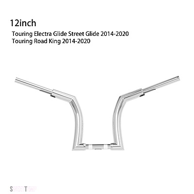 互換品 XL FLHT FLH クランプZ ツーリング ハーレー バイク 12インチ 14インチ 16インチ ハンドルバー 1.25インチ ドラッグハンドルバー_11
