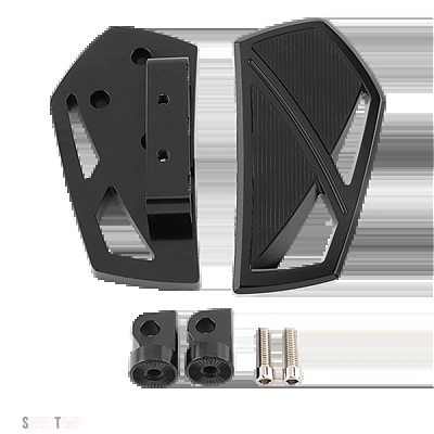 互換品 ハーレー ファントムフロアボード フットペグ ブラックシフトレバー FL ソフテイル ツーリングロード キングトライクモデル シフターペグ