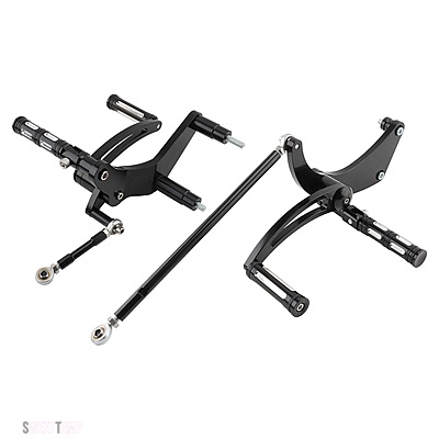 互換品 ハーレー バイク ビレット アルミ フォワード コントロール キット フットペグ レスト ソフテイル ストリート ボブ ローライダー FXLR FXBB 2000