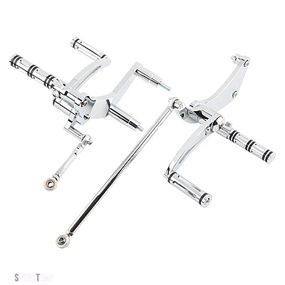 互換品 ハーレー バイク ビレット アルミ フォワード コントロール キット フットペグ レスト ソフテイル ストリート ボブ ローライダー FXLR FXBB 2000