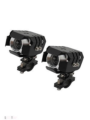 互換品 ホンダ 41MM フォーククランプ バイク補助ランニングヘッドライト ホワイト LED フォグランプ スポットライト ブラケット付き ヤマハ オフロード