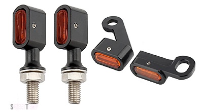 互換品 ハーレー スポーツスター 883 ロードスター 96-03 ソフテイル 96-14 バイク LED フロント + リア ウインカー インジケーター ランニング ライト