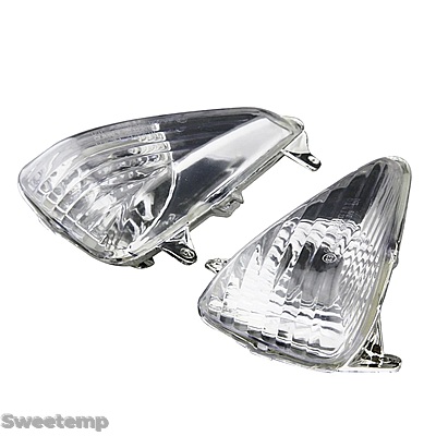 互換品 ホンダ E-MARK バイク用フロントウィンカーライト インジケーターランプ ウィンカー クリアレンズカバー CBF 600S VARADERO 1000 2004-2016用_2